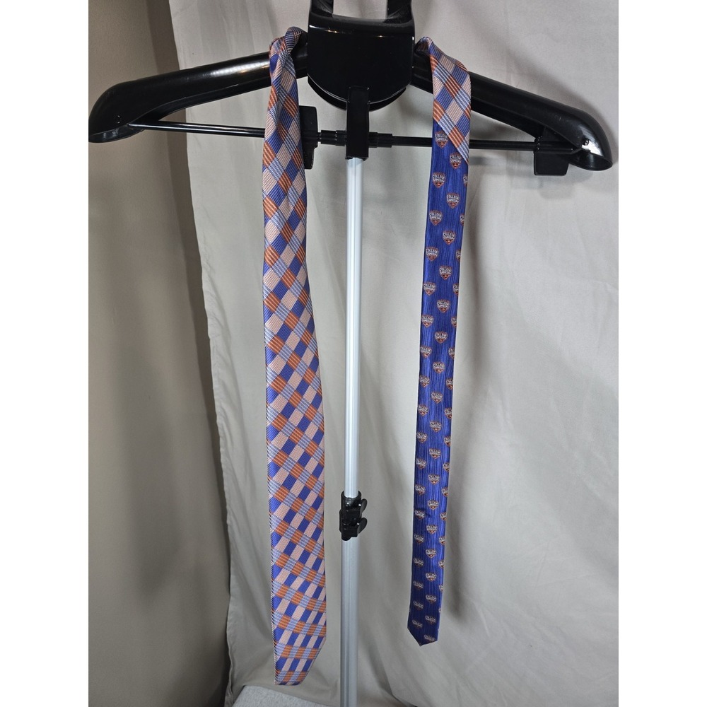 ESPN‎ College Gameday Tie, Orange & Blue 100% Microfiber